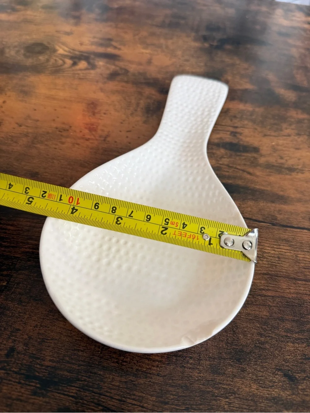 Textured Ceramic Spoon Rest in White - Home Dining bread + butter Cucina